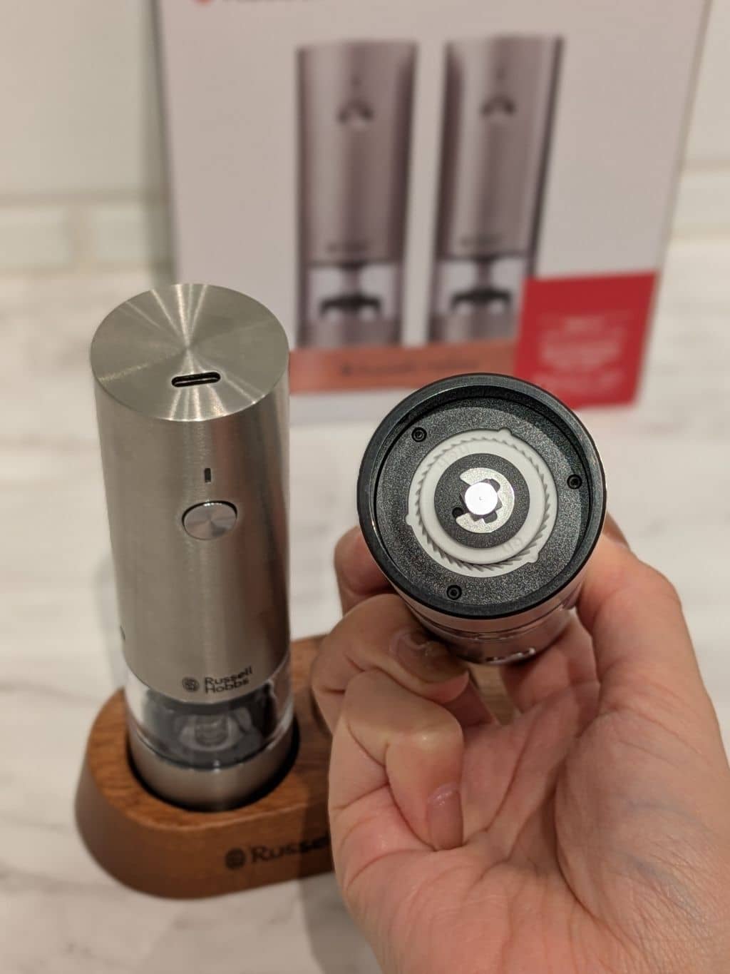 shino.さんの「212 KITCHEN STORE｜充電式ミル ソルト＆ペッパーミニ SV 2本セット ＜Russell Hobbs ラッセルホブス＞」を使ったコーディネート