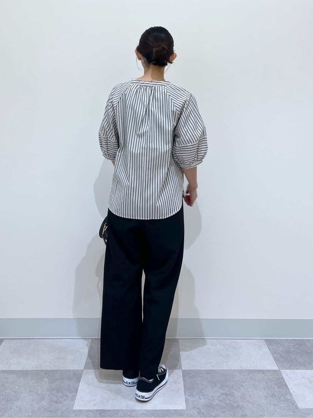 canaさんの「Dessin｜【ウエストゴム/洗える】リラクシーナイロンパンツ」を使ったコーディネート