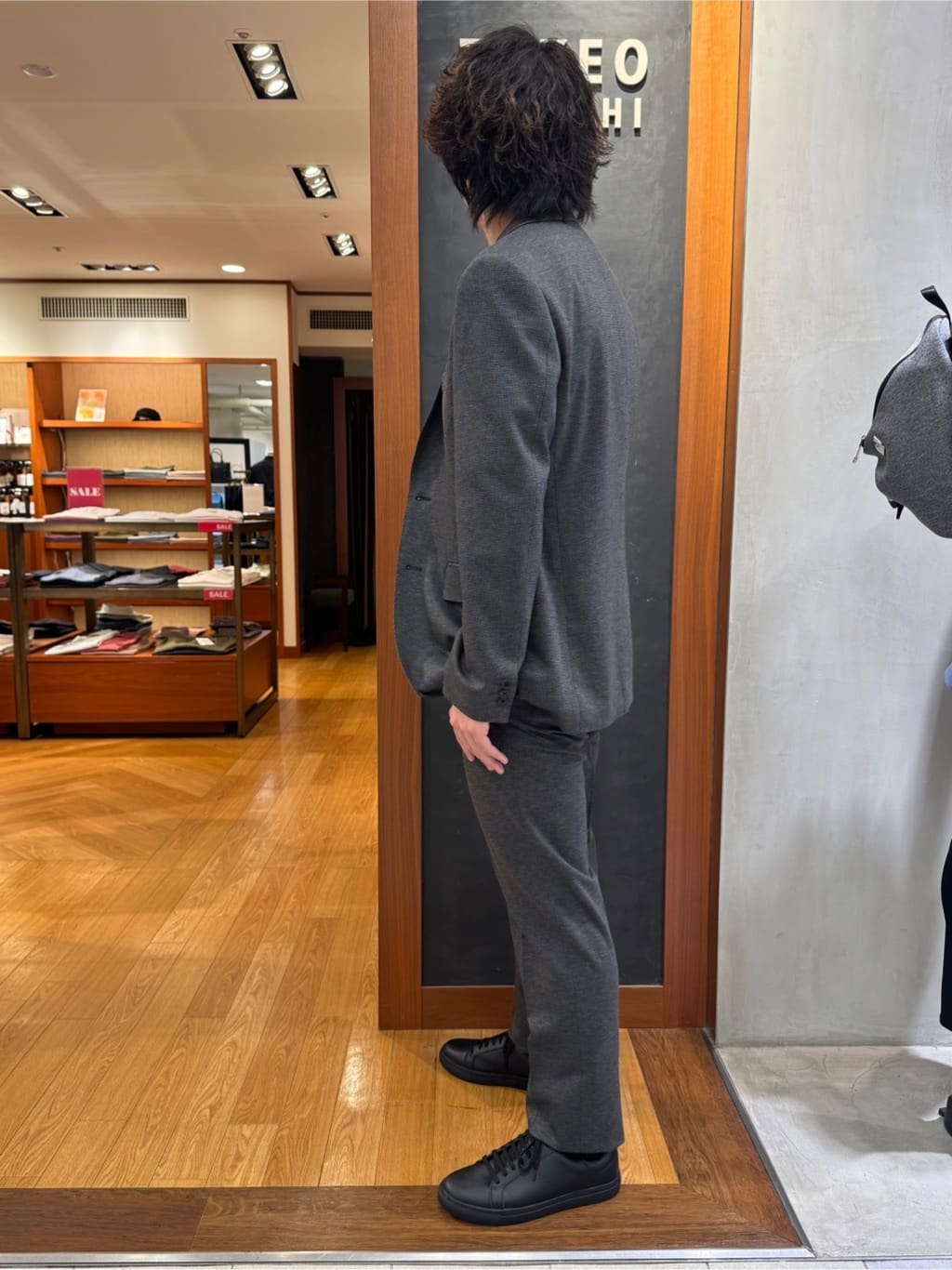 たくやさんの「TAKEO KIKUCHI｜【None Of Stress】アクティブジャージ 千鳥 ジャケット」を使ったコーディネート