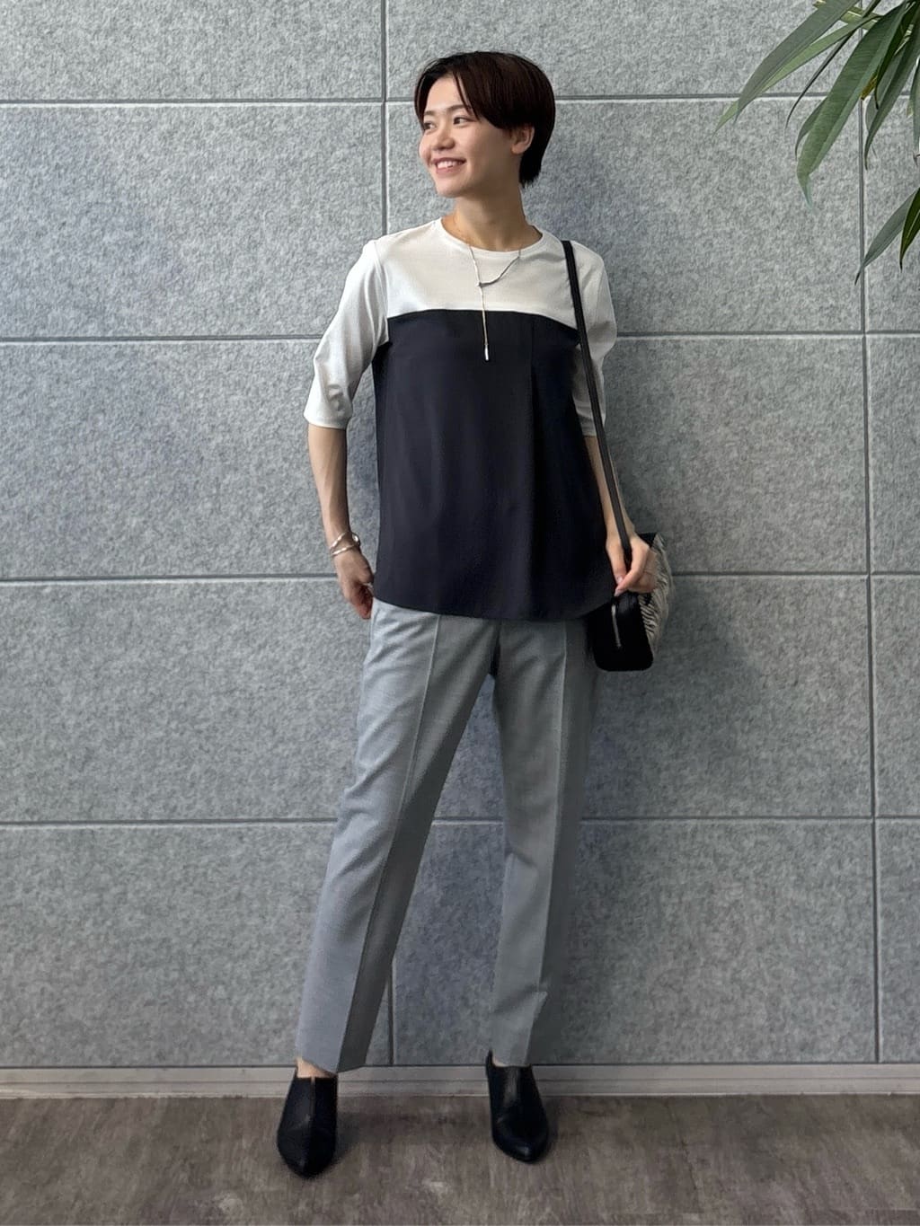 kanaeさんの「INDIVI｜【セットアップ可能】ビスチェレイヤード風トップス」を使ったコーディネート