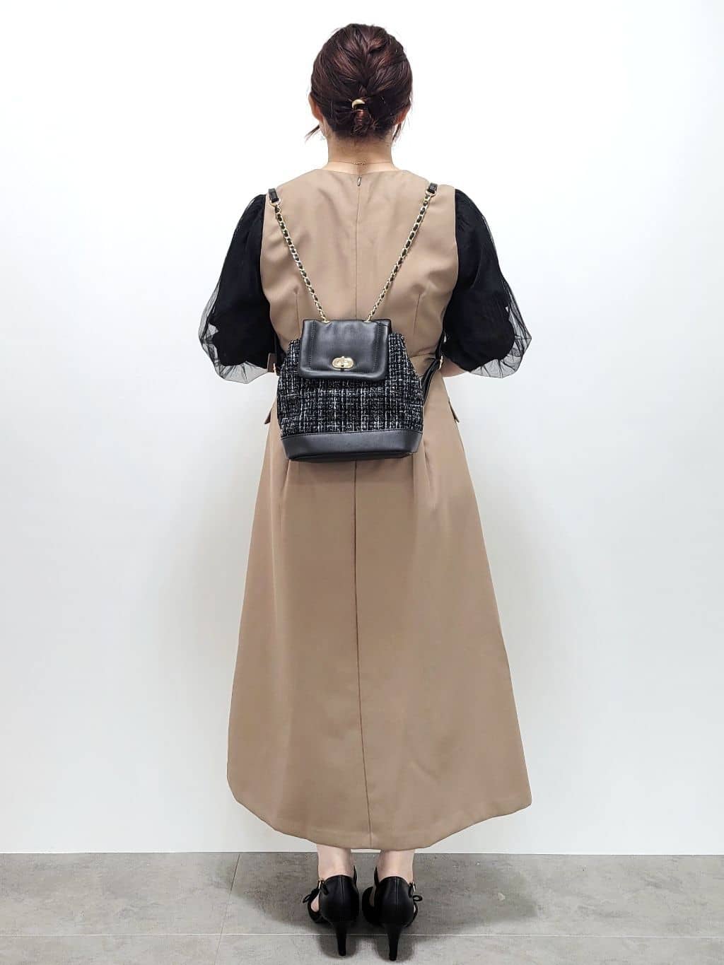 kinaさんの「index｜《5色展開》マジョリカプリーツスリーブニット【洗濯機洗い可】」を使ったコーディネート