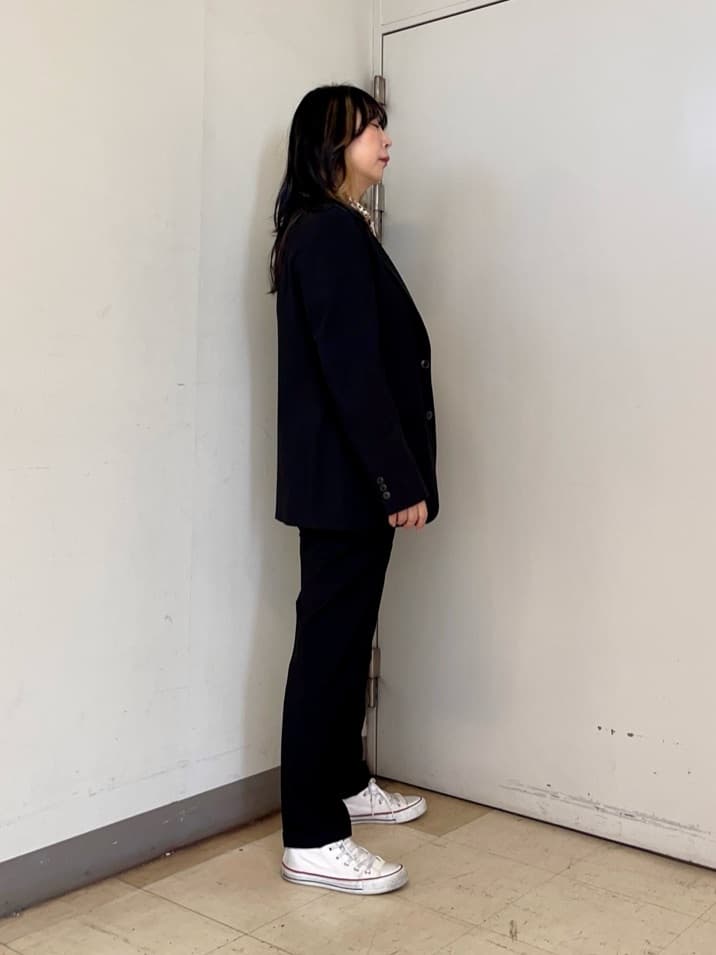 iwさんの「TAKEO KIKUCHI｜ディープブラック ジャケット」を使ったコーディネート
