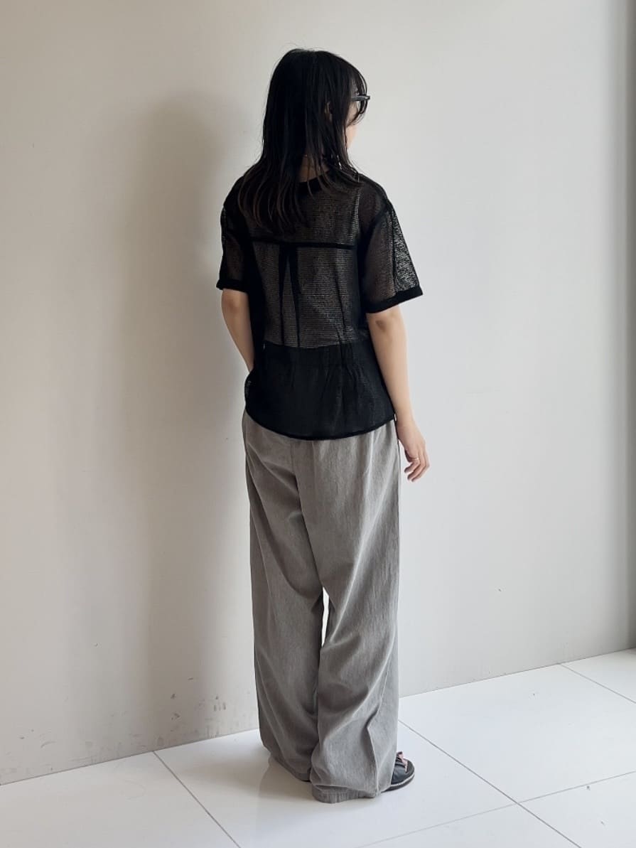 cotaniさんの「SHOO･LA･RUE｜【S-LL】メッシュ素材で大人ヘルシー ポケット付きデザイントップス」を使ったコーディネート