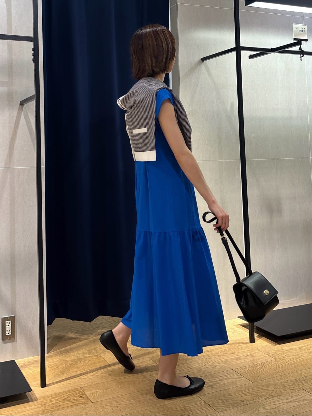 kanaeさんの「INDIVI｜【1枚でコーデ完成！】タックワンピース」を使ったコーディネート