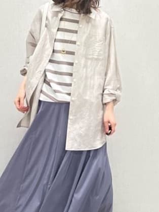 Miwaさんの「UNTITLED｜ライトダブルリングネックレス」を使ったコーディネート