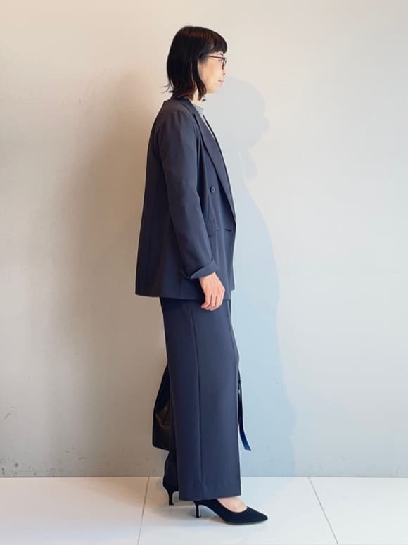 murayamaさんの「INDIVI｜【軽く羽織れる！】ダブルジャケット」を使ったコーディネート