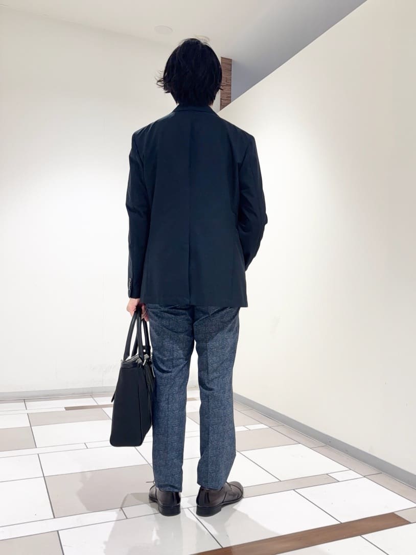 及川さんの「TAKEO KIKUCHI｜【抗菌防臭】COOL DOTS（R）ドビープリント ジャケット」を使ったコーディネート