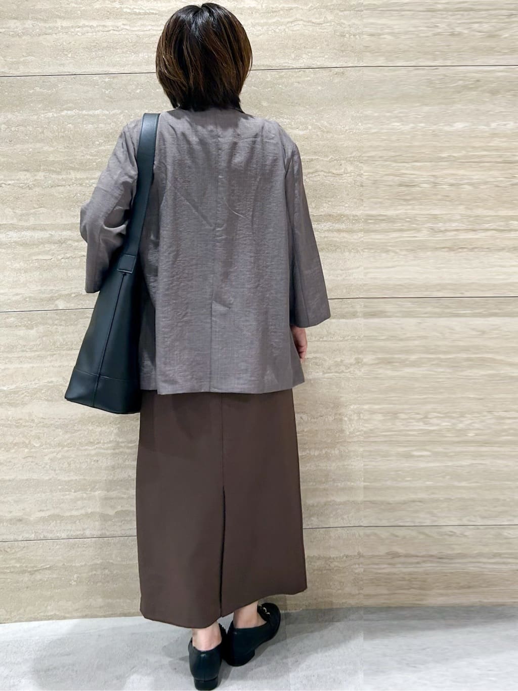 NAMIさんの「OPAQUE.CLIP｜リネンライクダブルジャケット【洗える】」を使ったコーディネート