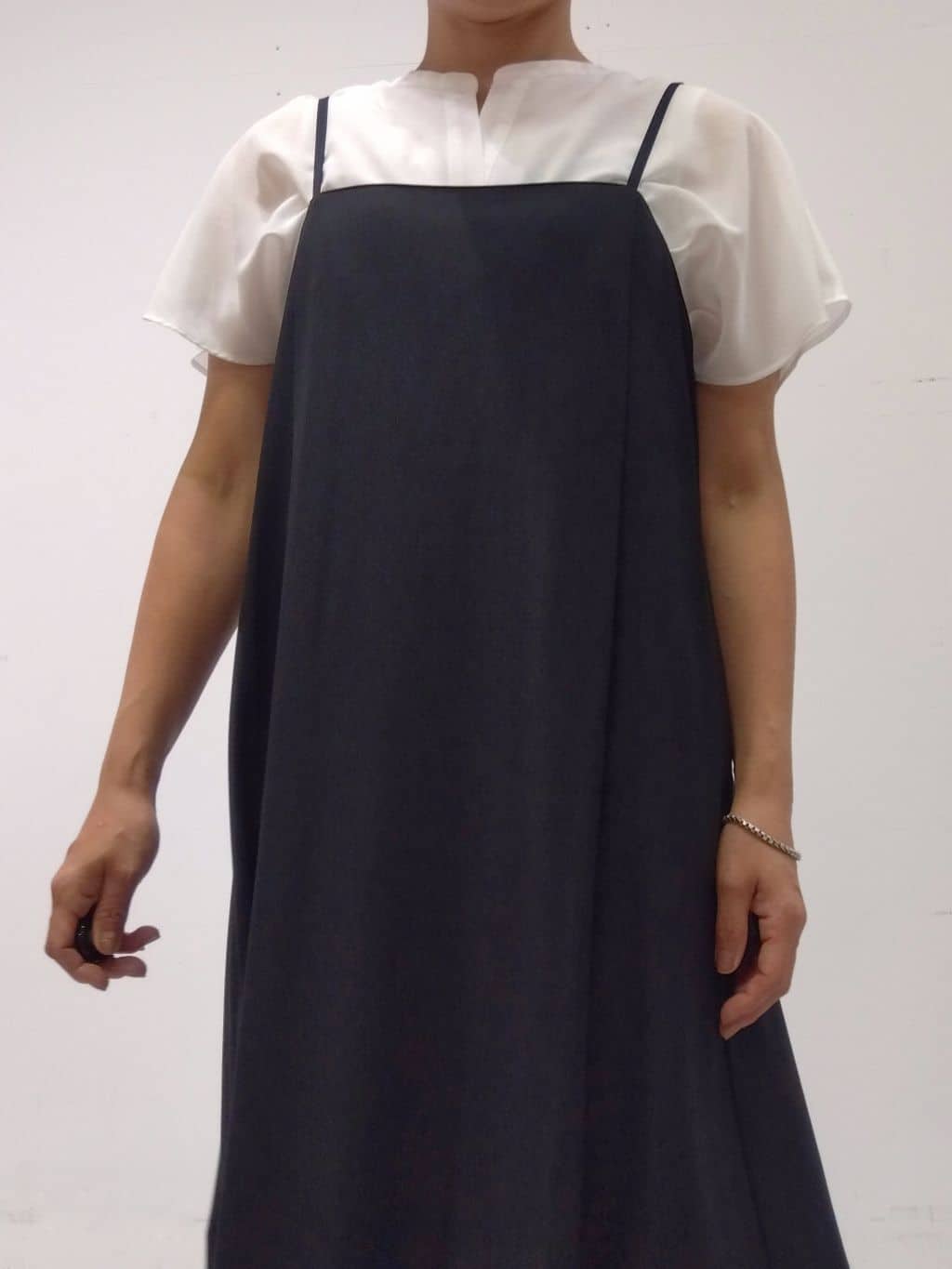 Kさんの「INDIVI｜【UVケア】エアリージョーゼット キャミワンピース」を使ったコーディネート