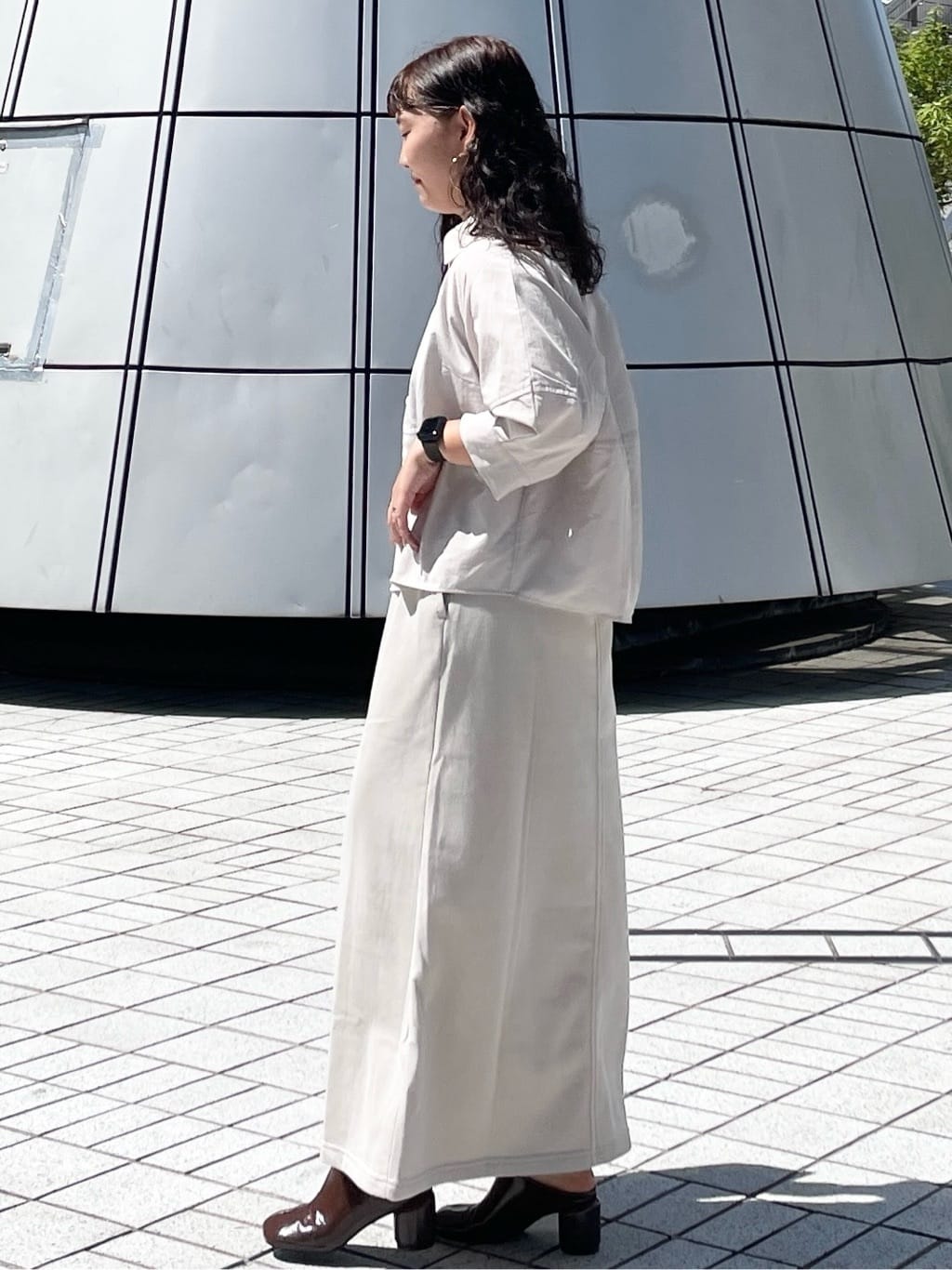 sumicaさんの「OPAQUE.CLIP｜切替フォルムシャツ【洗濯機洗い可】」を使ったコーディネート