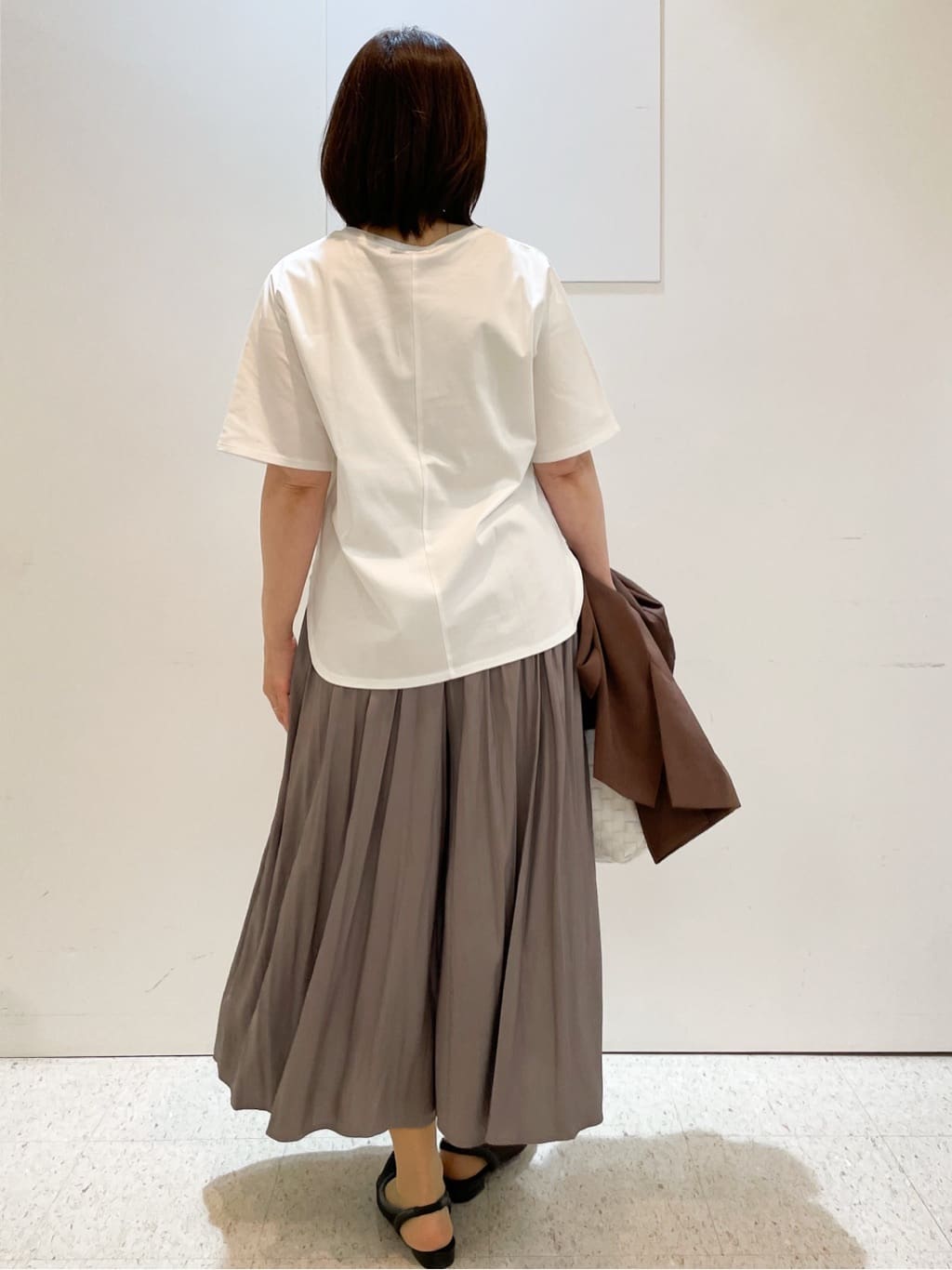 めいさんの「Reflect｜【ウエストゴム仕様／長く着られる◎】スカーチョパンツ」を使ったコーディネート