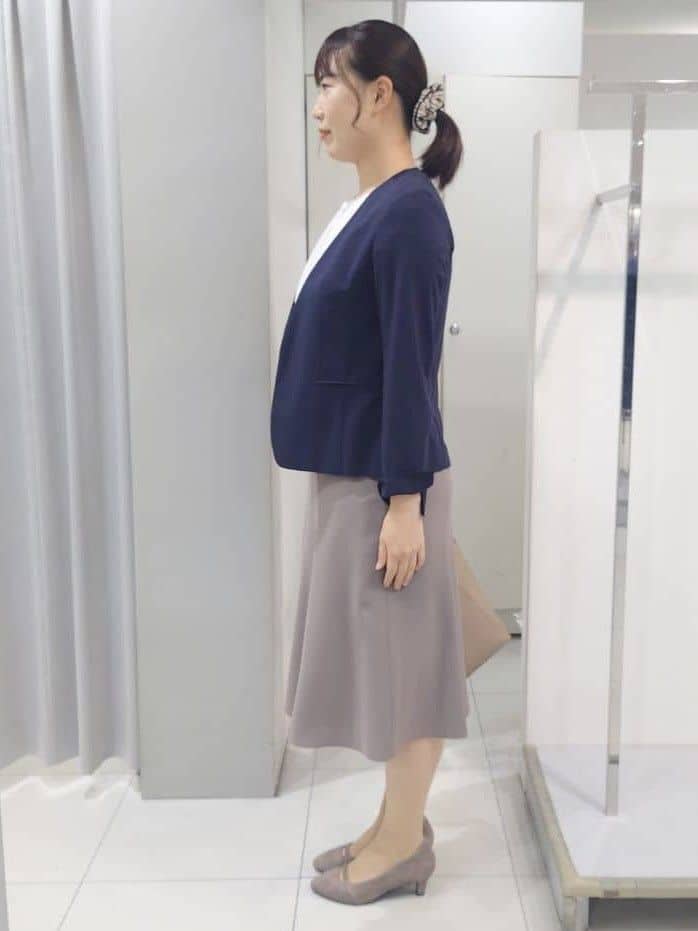 AZUSAさんの「Reflect｜【洗える／セットアップ可】ノーカラージャケット」を使ったコーディネート