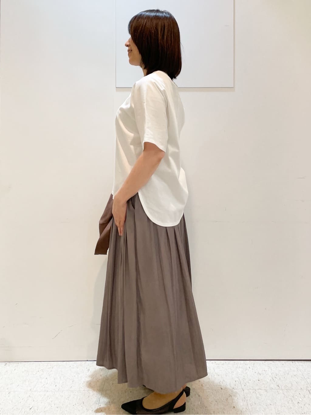 めいさんの「Reflect｜【ウエストゴム仕様／長く着られる◎】スカーチョパンツ」を使ったコーディネート