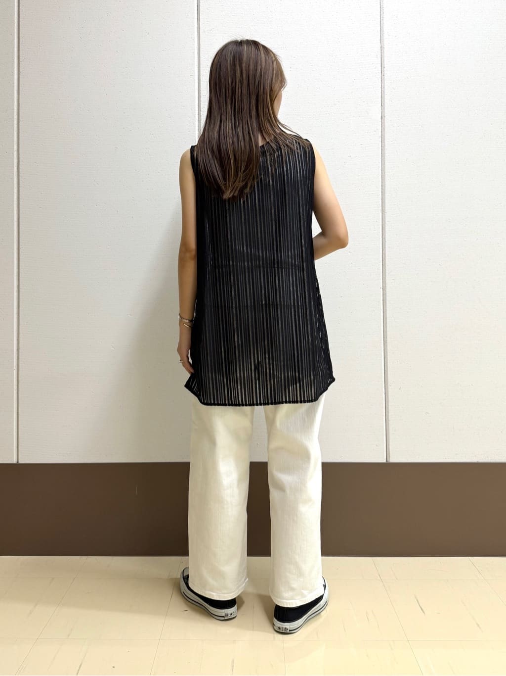 mamiさんの「INDIVI｜【洗える／セットアップ可能】ラッセルチュニック」を使ったコーディネート