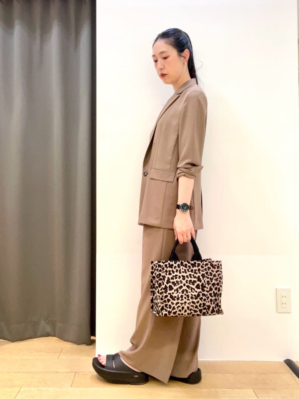 yukoさんの「INDIVI｜【軽く羽織れる！】ダブルジャケット」を使ったコーディネート