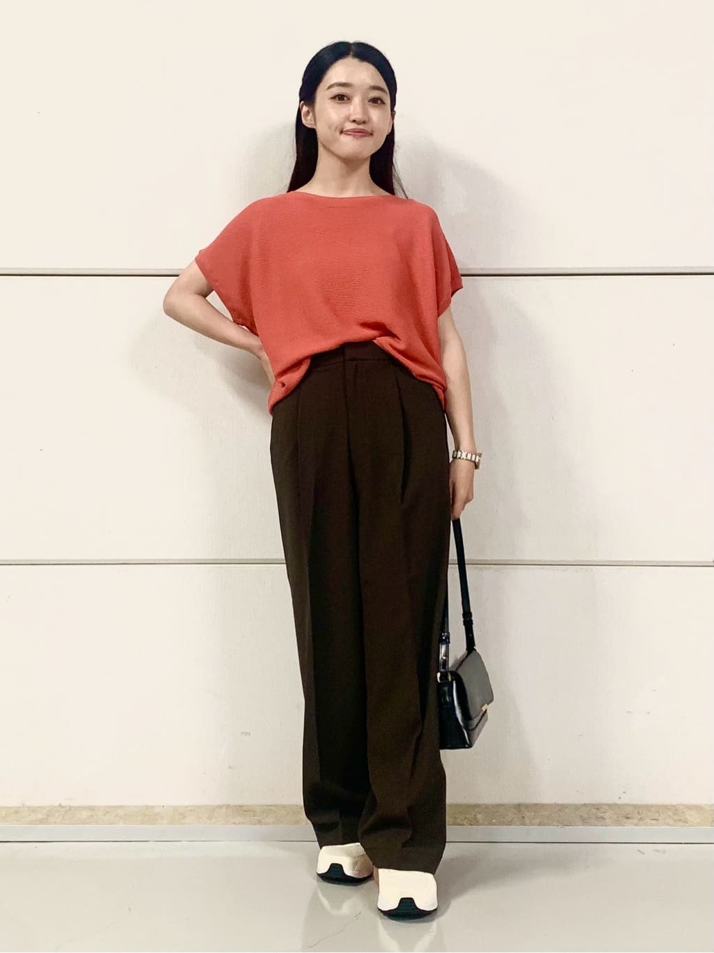 sahoさんの「THE SHOP TK｜【6色展開】さらさらフレンチニット【毛玉になりにくい/洗濯機OK】」を使ったコーディネート