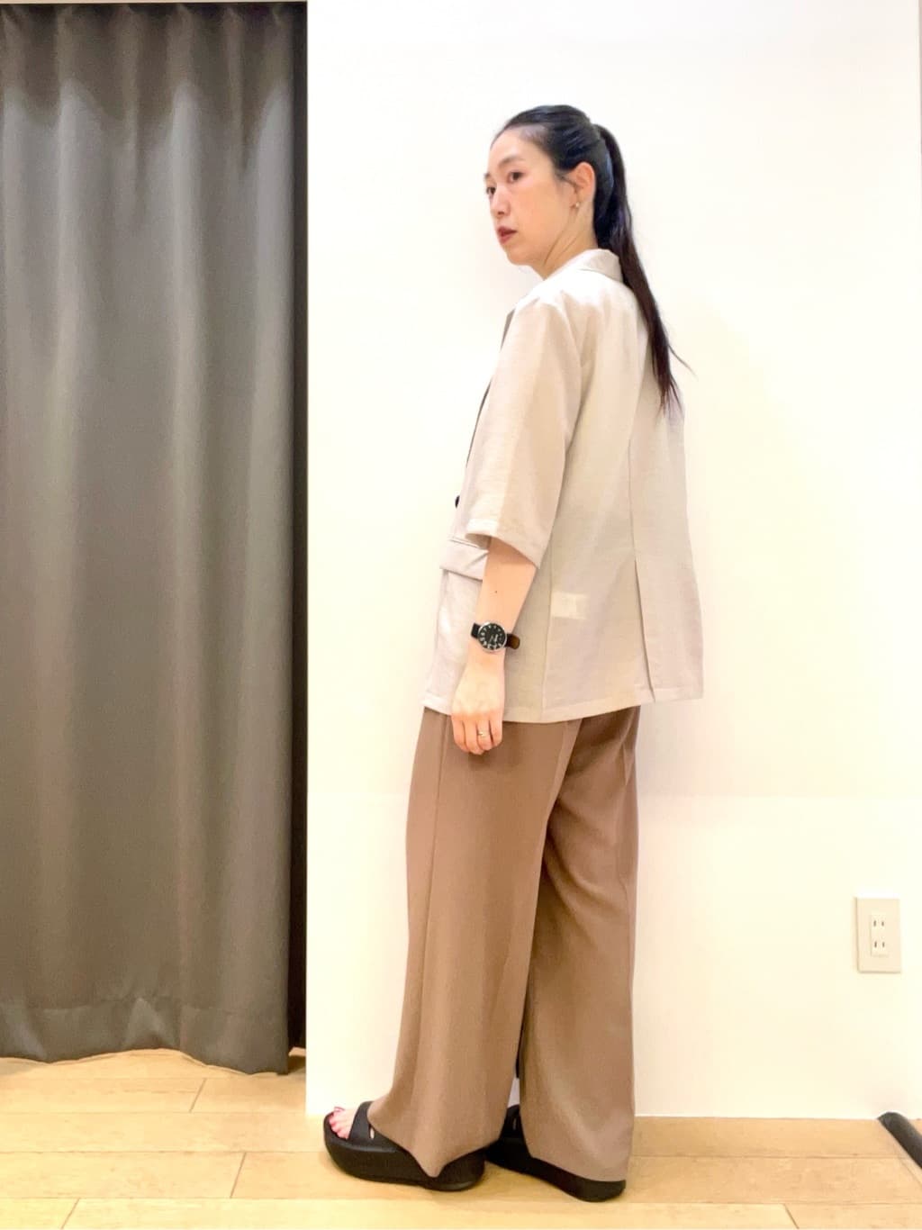 yukoさんの「INDIVI｜ライトダブルジャケット」を使ったコーディネート