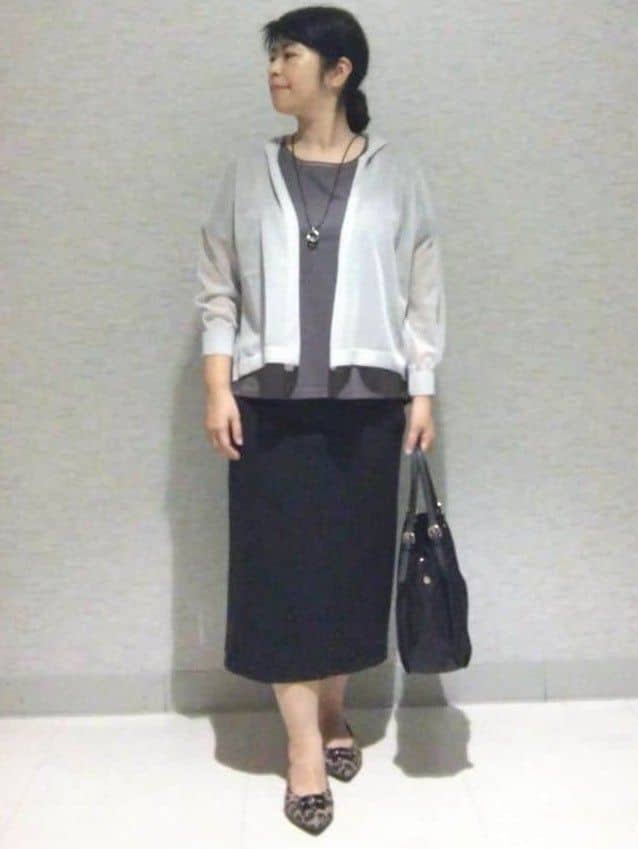 sakoさんの「Reflect｜【インナーにおすすめ◎】シアーネックデザインプルオーバー」を使ったコーディネート