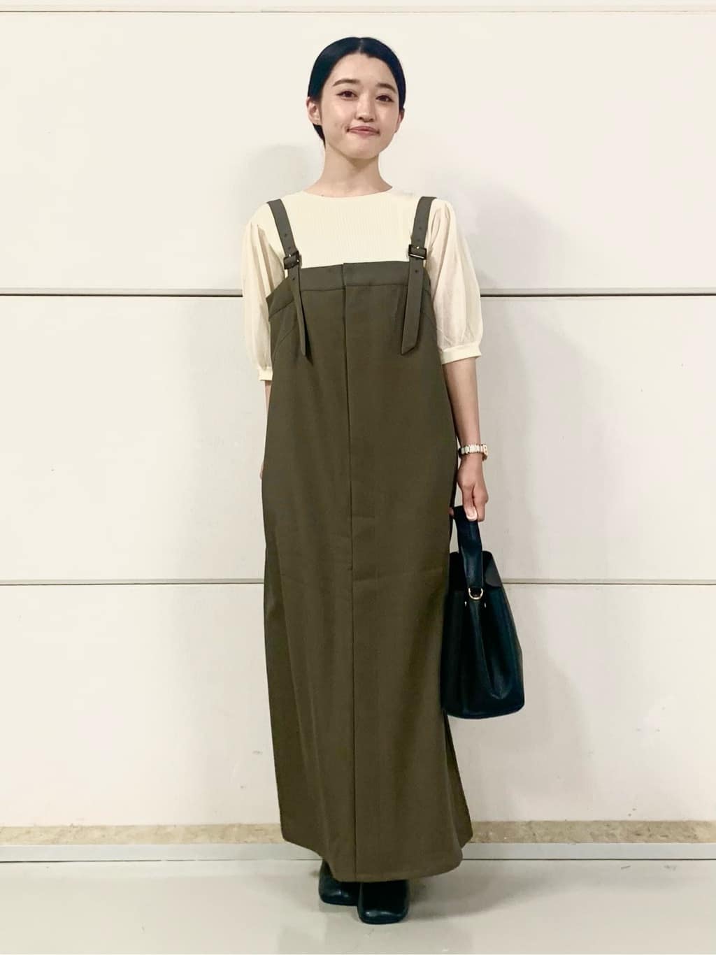 sahoさんの「THE SHOP TK｜シアーパフ袖ニット【洗濯機OK】」を使ったコーディネート