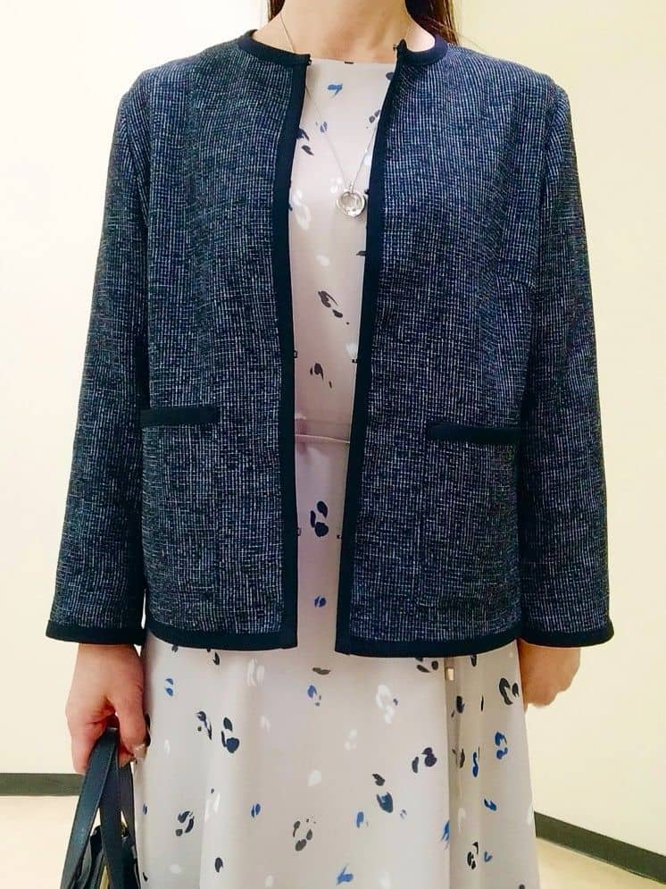 花さんの「Reflect｜【軽い着心地】メッシュツイードジャケット」を使ったコーディネート