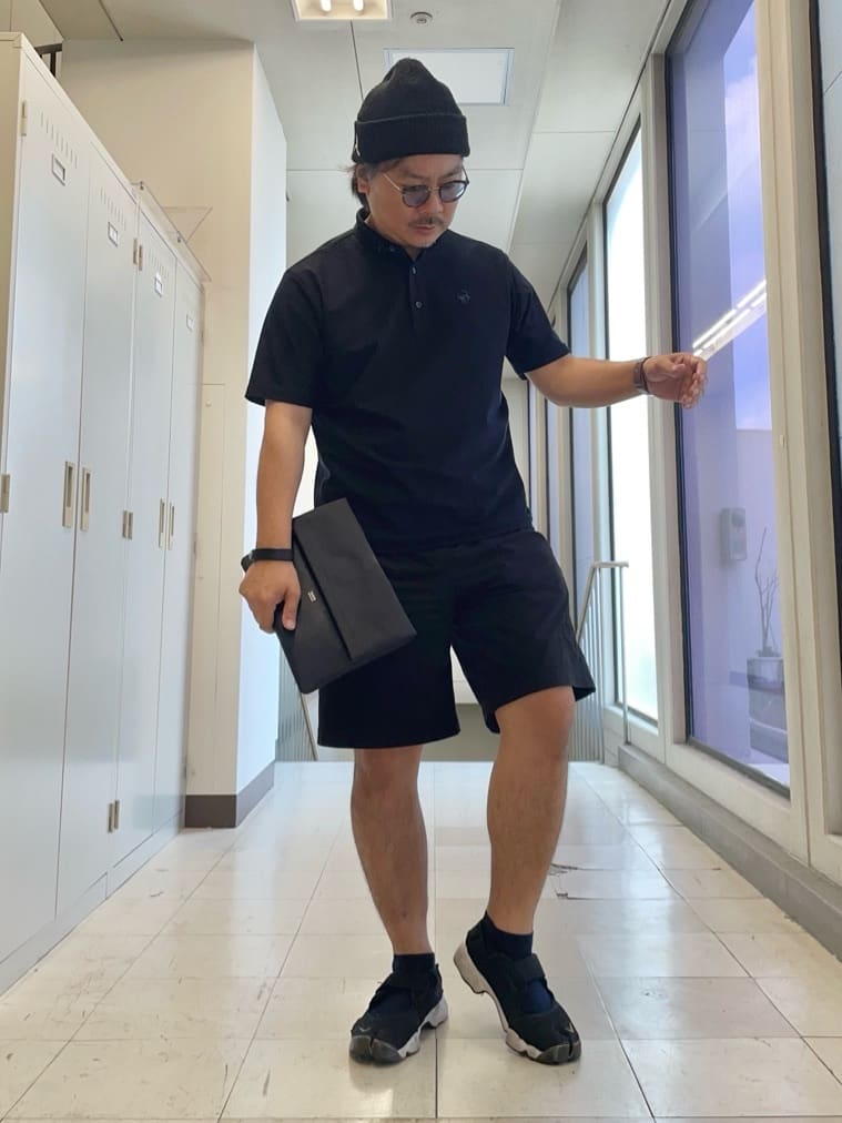 MAKOTO AIさんの「TAKEO KIKUCHI｜【COOL CITY WEAR】エアートール ポロシャツ /接触冷感・通気性」を使ったコーディネート