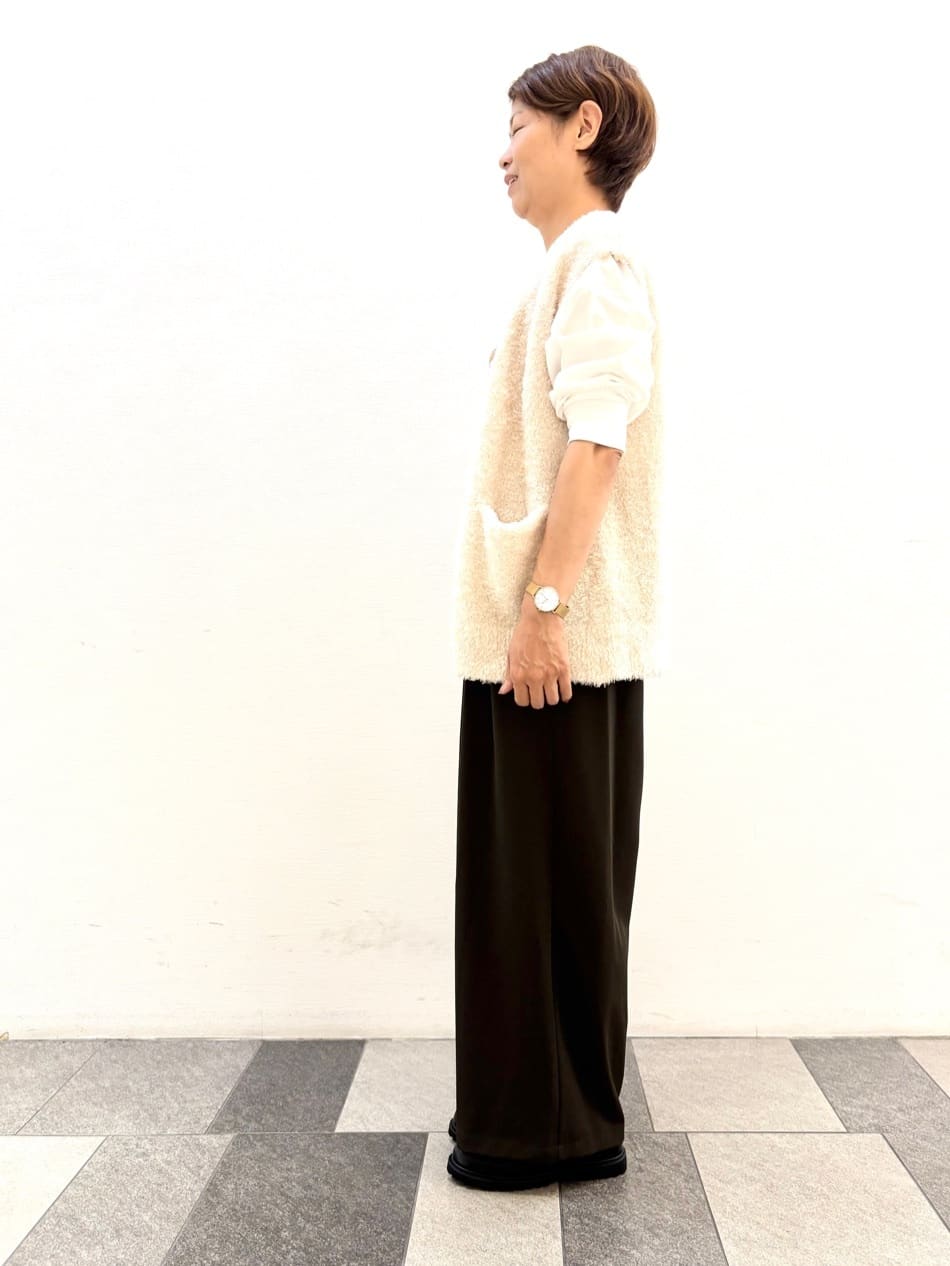Haruさんの「Dessin｜【洗える】箔プリントロングTシャツ」を使ったコーディネート