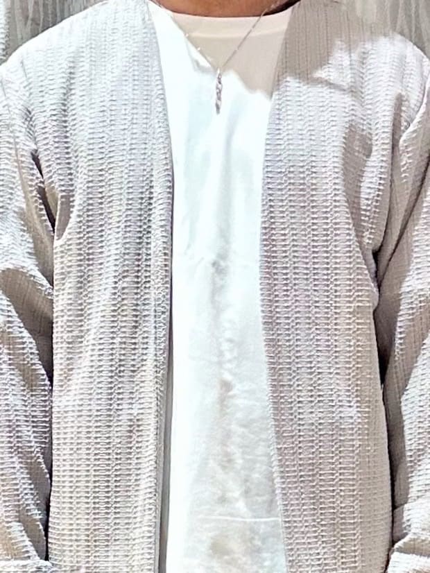 KENJI Iさんの「THE SHOP TK｜【セットでお買い得！！】長袖カーディガン＋半袖Tシャツ　洗濯機OK/吸水速乾(Tシャツのみ)」を使ったコーディネート