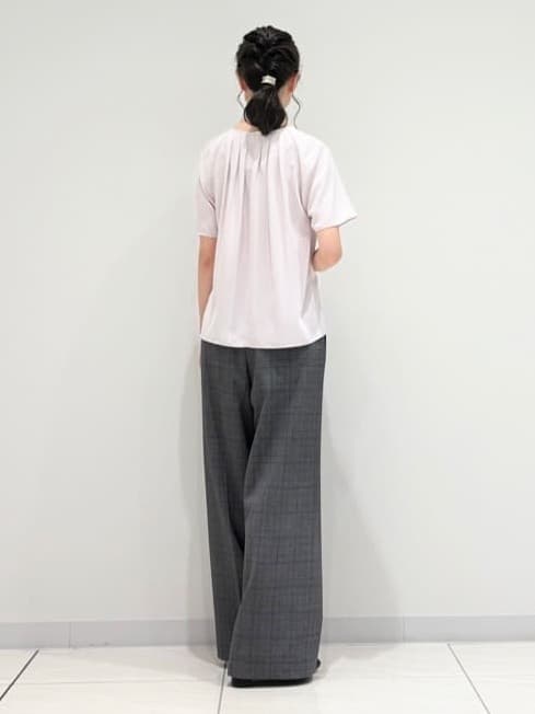 kayoさんの「INDIVI｜【UVケア】タックブラウス」を使ったコーディネート