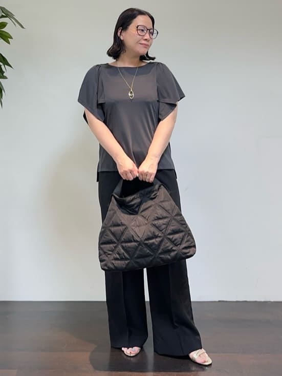 Asamiさんの「UNTITLED｜【きれいめ／接触冷感／日本製】ハンカチスリーブプルオーバー」を使ったコーディネート