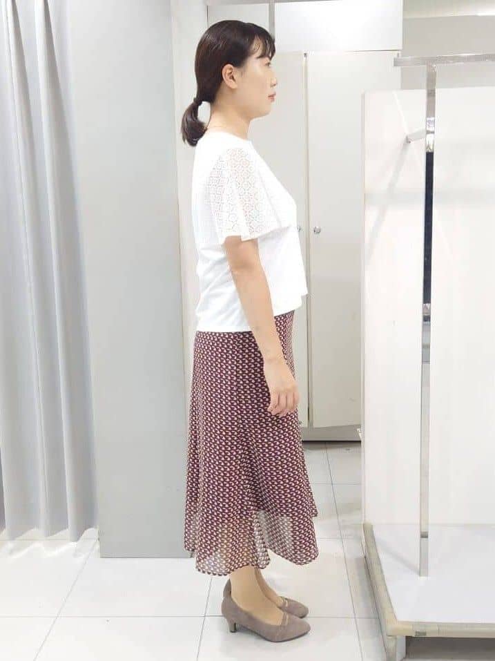 AZUSAさんの「Reflect｜幾何レーススリーブプルオーバージャージ」を使ったコーディネート
