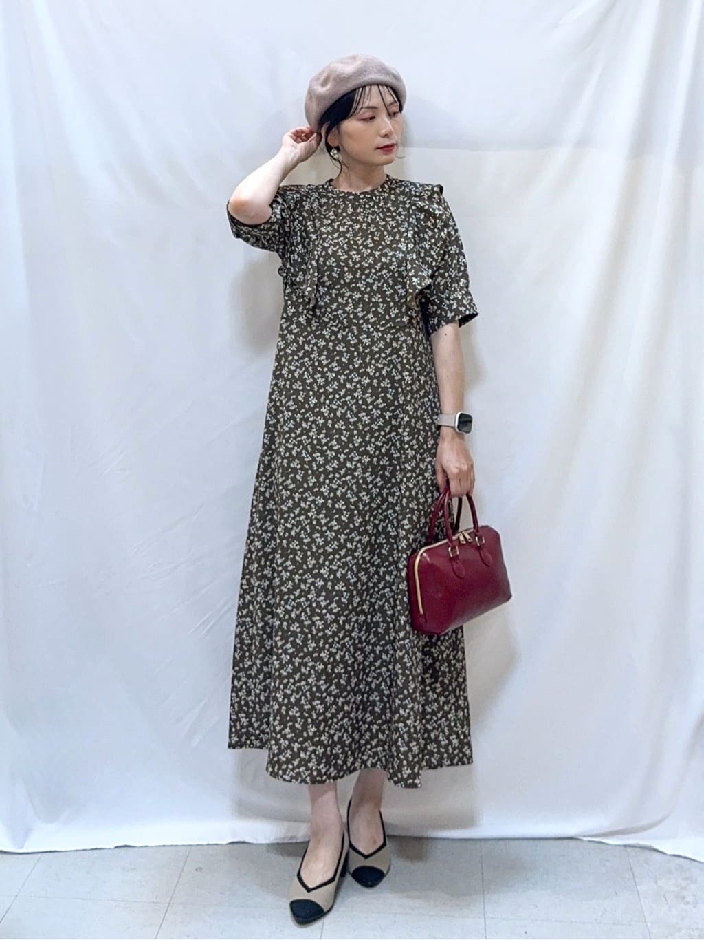 𝐇𝐢𝐫𝐨𝐦𝐢さんの「SHOO･LA･RUE｜【S-LL】寒暖差のある時期に 大人上品なシアーブルゾン」を使ったコーディネート