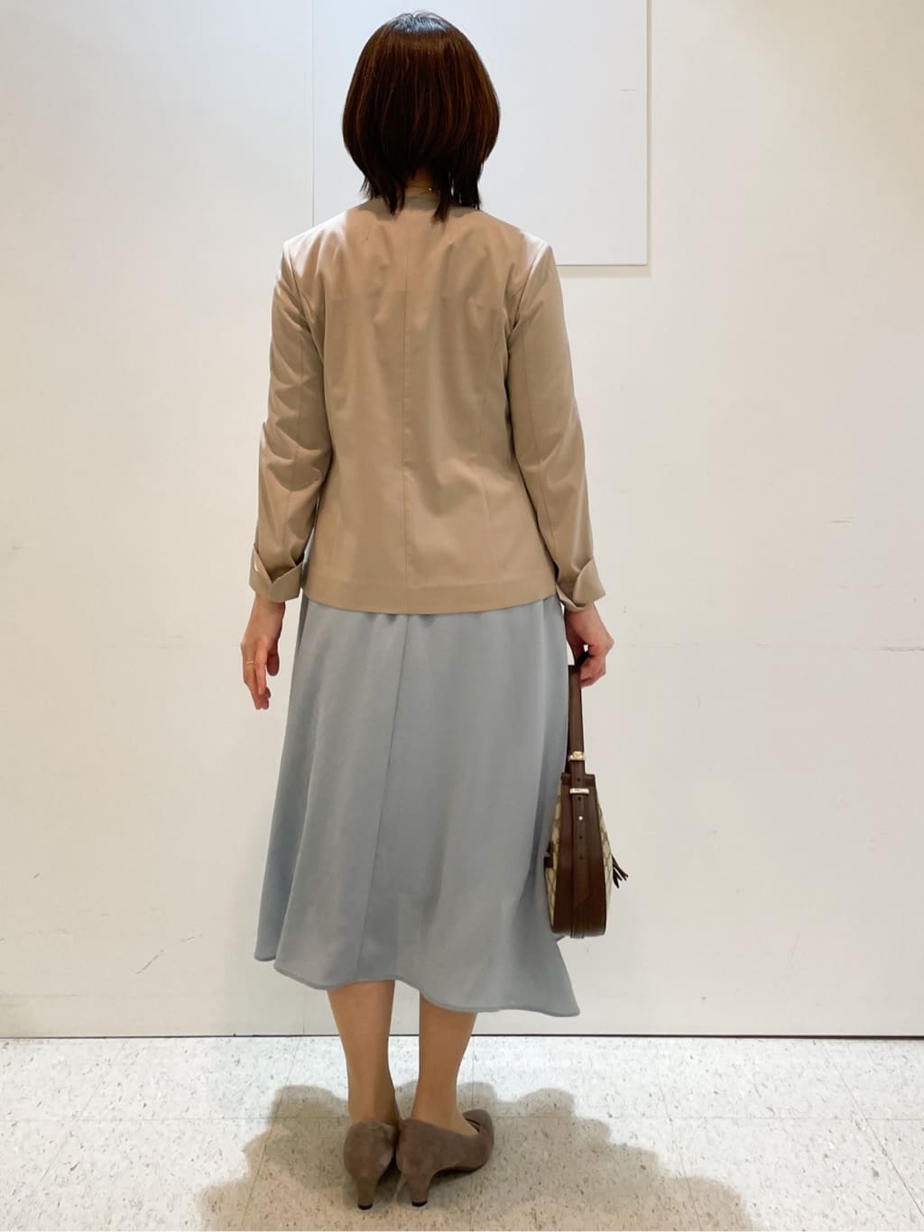 めいさんの「Reflect｜【吸水速乾／防しわ】シルキープリーツワンピース」を使ったコーディネート