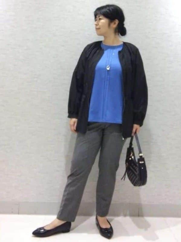 sakoさんの「Reflect｜【パンツにもスカートにも合わせやすい◎】ライティブルゾン」を使ったコーディネート