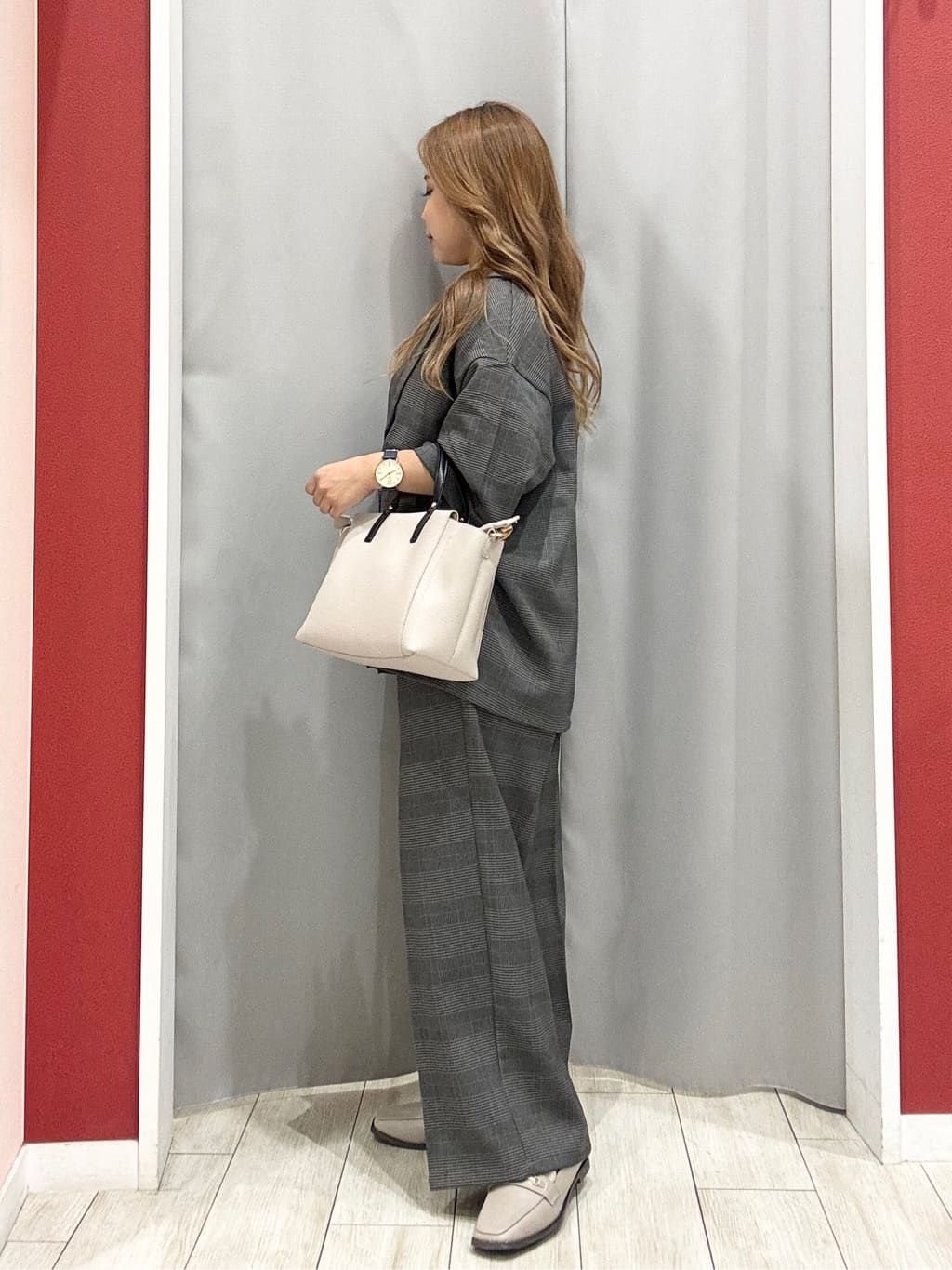 shioさんの「SHOO･LA･RUE｜【セットアップ可/洗濯後しわになりにくい】5分袖テーラードジャケット」を使ったコーディネート