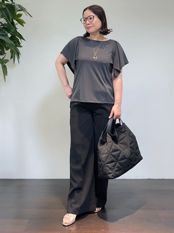 Asamiさんの「UNTITLED｜【きれいめ／接触冷感／日本製】ハンカチスリーブプルオーバー」を使ったコーディネート