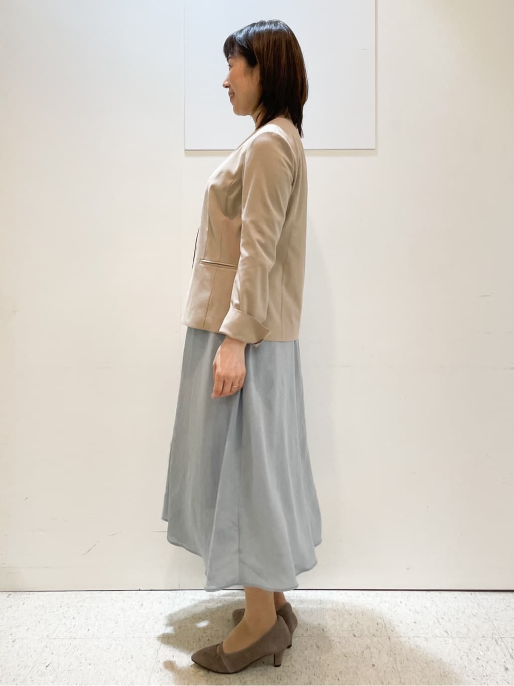 めいさんの「Reflect｜【吸水速乾／防しわ】シルキープリーツワンピース」を使ったコーディネート