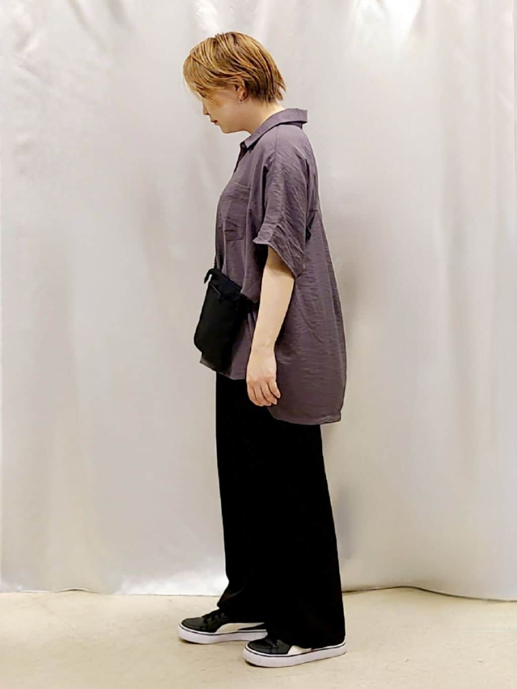 Chiiさんの「SHOO･LA･RUE｜【洗える/S-LL/5分袖】1枚でも羽織としても。さらさらドレープシャツ」を使ったコーディネート