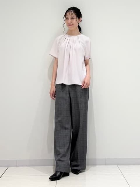 kayoさんの「INDIVI｜【UVケア】タックブラウス」を使ったコーディネート