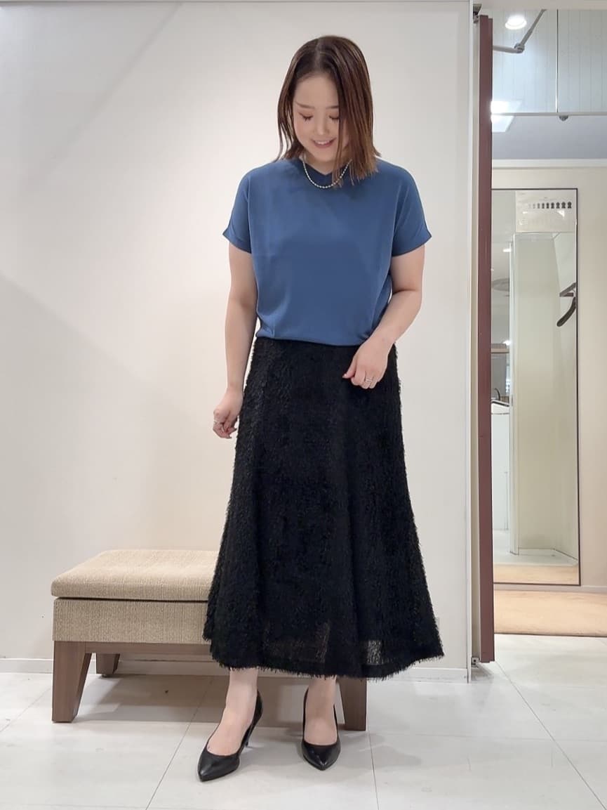 YUIさんの「UNTITLED｜【洗える/前後2WAY】ネックプルオーバーニット」を使ったコーディネート