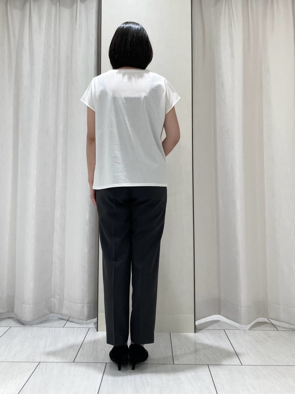 わたなべさんの「UNTITLED｜【UVカット/接触冷感/洗える/テーラード】ライトウェイト ハーフスリーブジャケット」を使ったコーディネート
