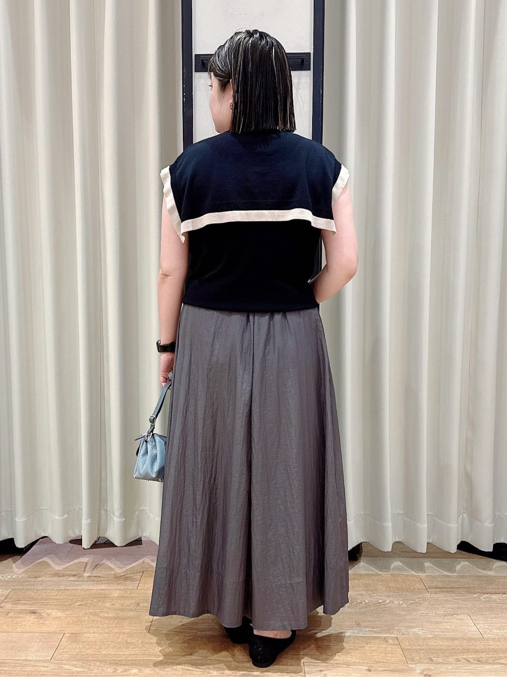SoRAoさんの「grove｜【ひんやり/UVカット】大人の可愛さ　セーラーカラーニット」を使ったコーディネート