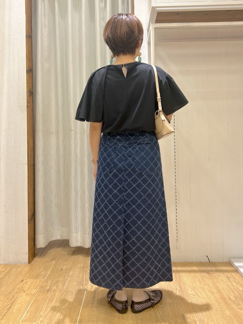 ga_riさんの「THE SHOP TK｜アシメケープ風プルオーバー【接触冷感/洗濯機OK】」を使ったコーディネート
