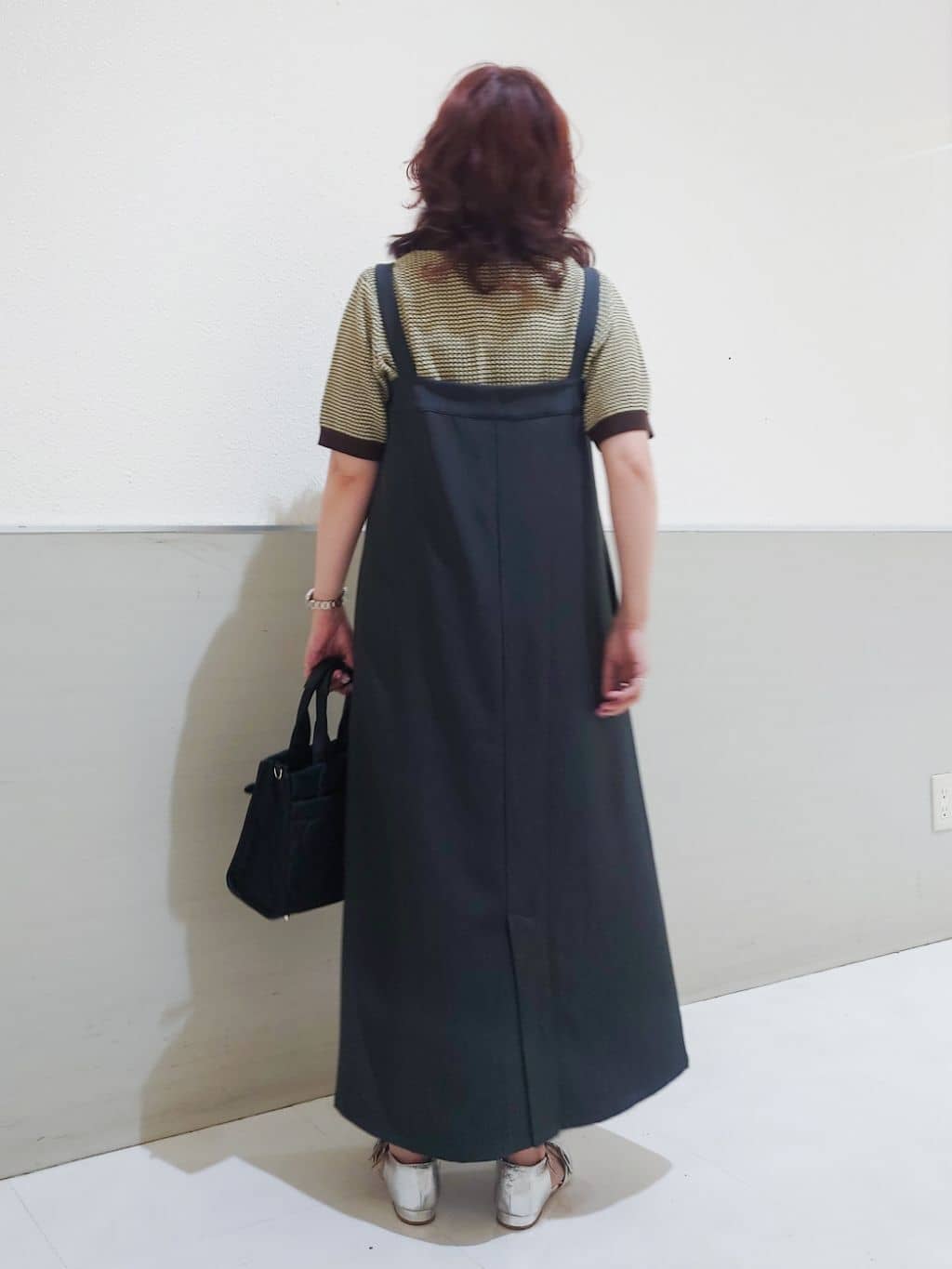 maruさんの「THE SHOP TK｜柄アソートポロニットシャツ【洗濯機OK】」を使ったコーディネート