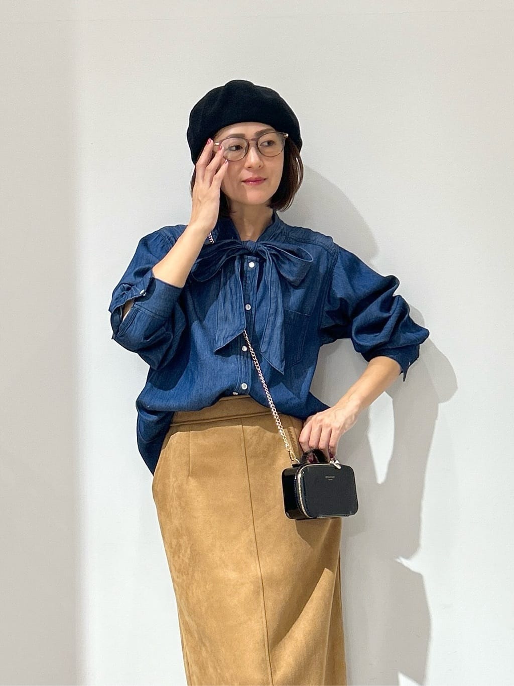 NAKAさんの「OPAQUE.CLIP｜スエードライクナロースカート【洗濯機洗い可】」を使ったコーディネート