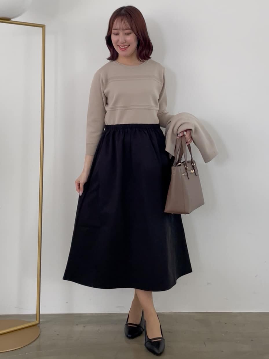 yukariさんの「Reflect｜【軽い羽織に◎／セットアップ可】パール調ボタン付きカーディガン」を使ったコーディネート
