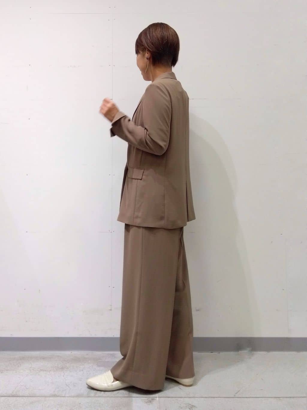 Kさんの「INDIVI｜【軽く羽織れる！】ダブルジャケット」を使ったコーディネート