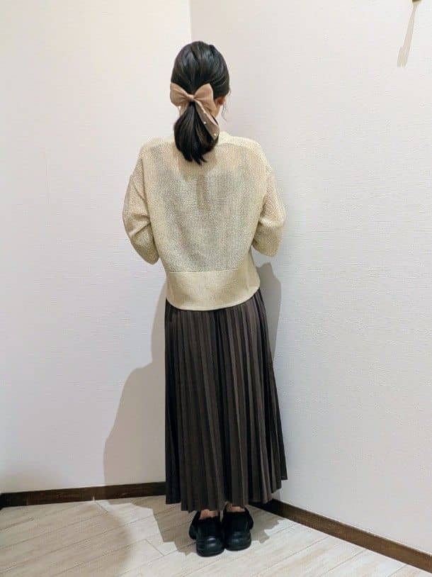asa.さんの「SHOO･LA･RUE｜キラッと光るラメとスパンコールが印象的 メッシュカーディガン」を使ったコーディネート