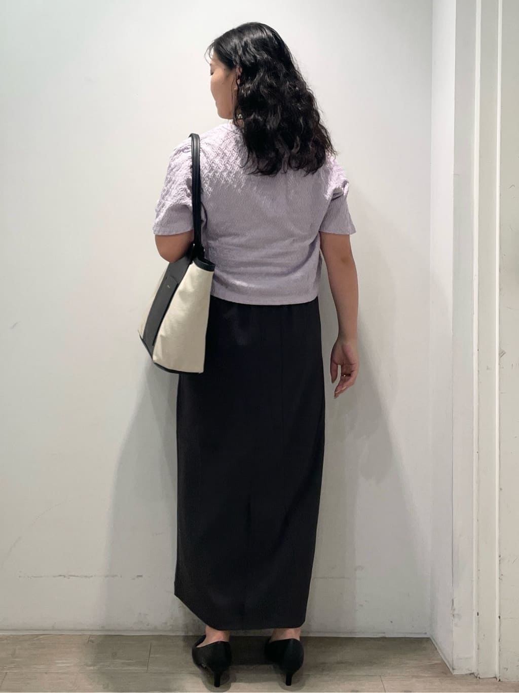 sumicaさんの「OPAQUE.CLIP｜ふくれジャカードトップス【洗濯機洗い可】」を使ったコーディネート