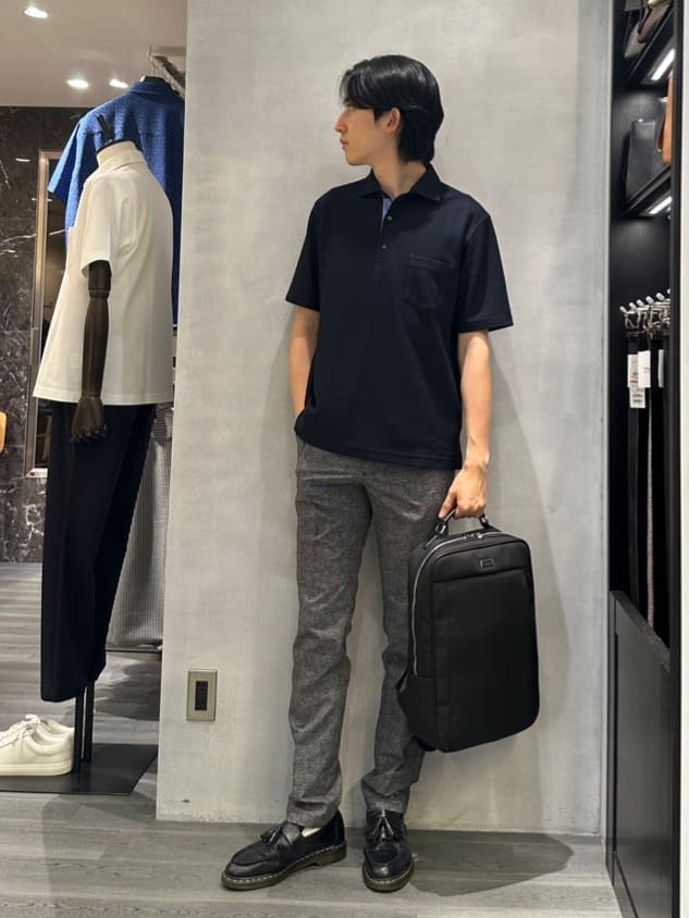 kotonaさんの「TAKEO KIKUCHI｜【抗菌防臭】COOL DOTS（R）ドビープリント パンツ」を使ったコーディネート