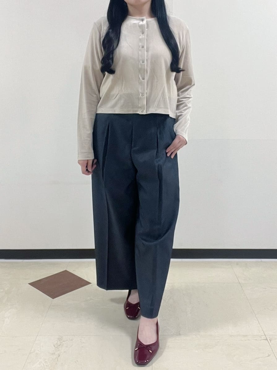 Hitomiさんの「index｜ベルト付きストレッチワイドパンツ【洗濯機洗い可】」を使ったコーディネート